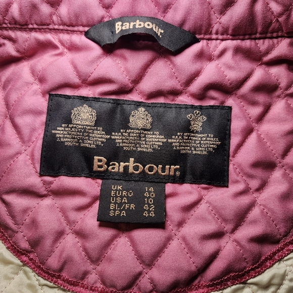 Barbour Fulbourn lightweight short gilet quilted vest womens size 10 - Picture 5 of 10